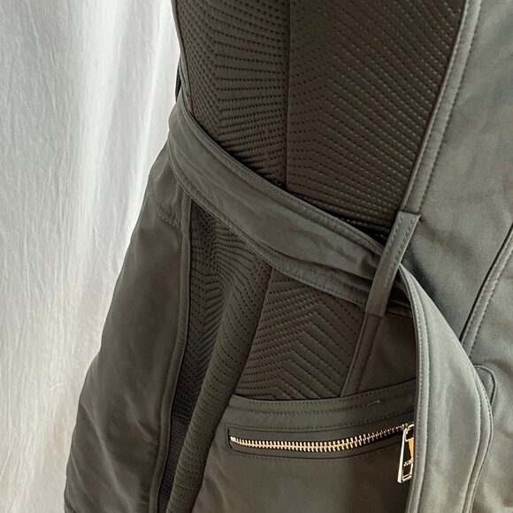 NWT Guess Olive Green Raincoat Utility Trench Coat w/ Belt Hood Pockets Size XS - Picture 8 of 16